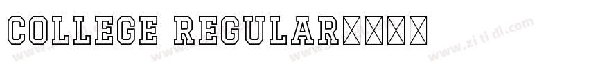 College Regular字体转换